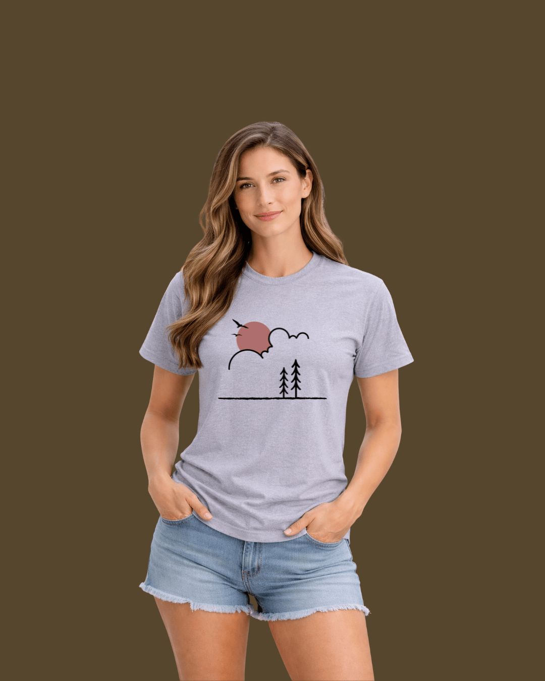 Sun And Cloud Minimalist T-shirt