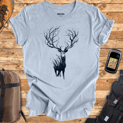 "Deer Make one With Forest" graphic T-shirt