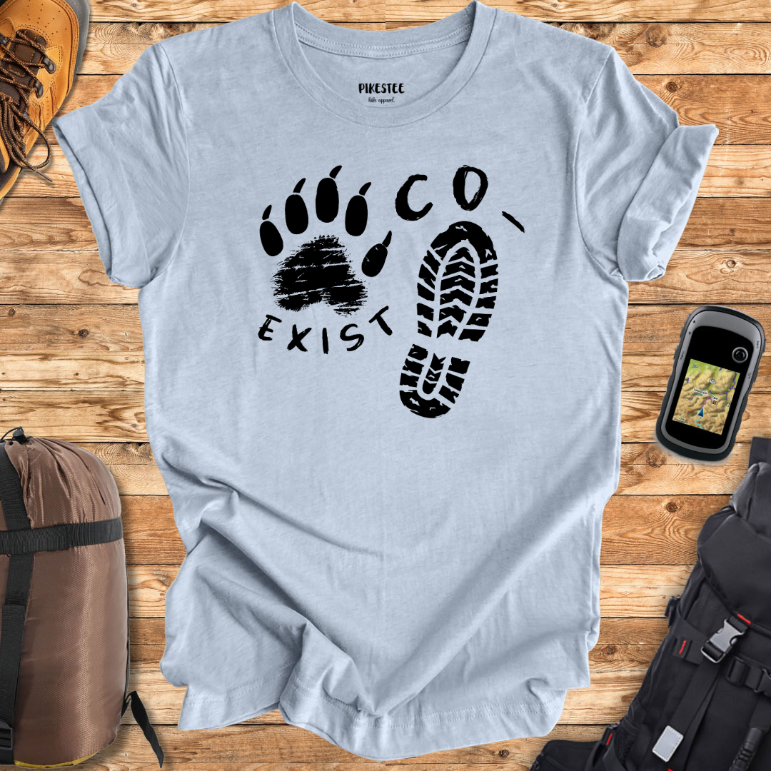 "Co-Exist FootPrints" graphic T-shirt