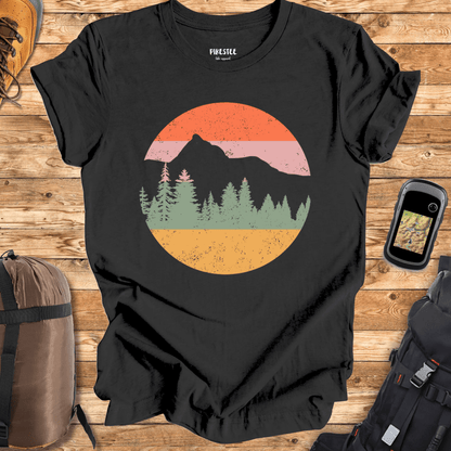 "Forest and hike colorfull Landscape" graphic T-shirt