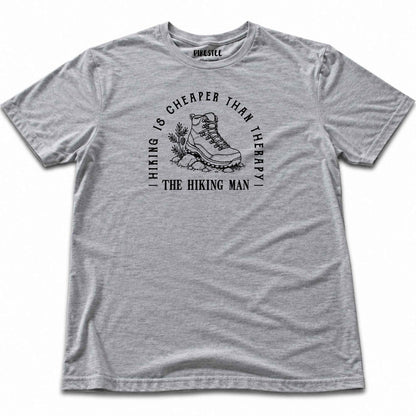 The Hiking Man T-shirt - Sport Grey