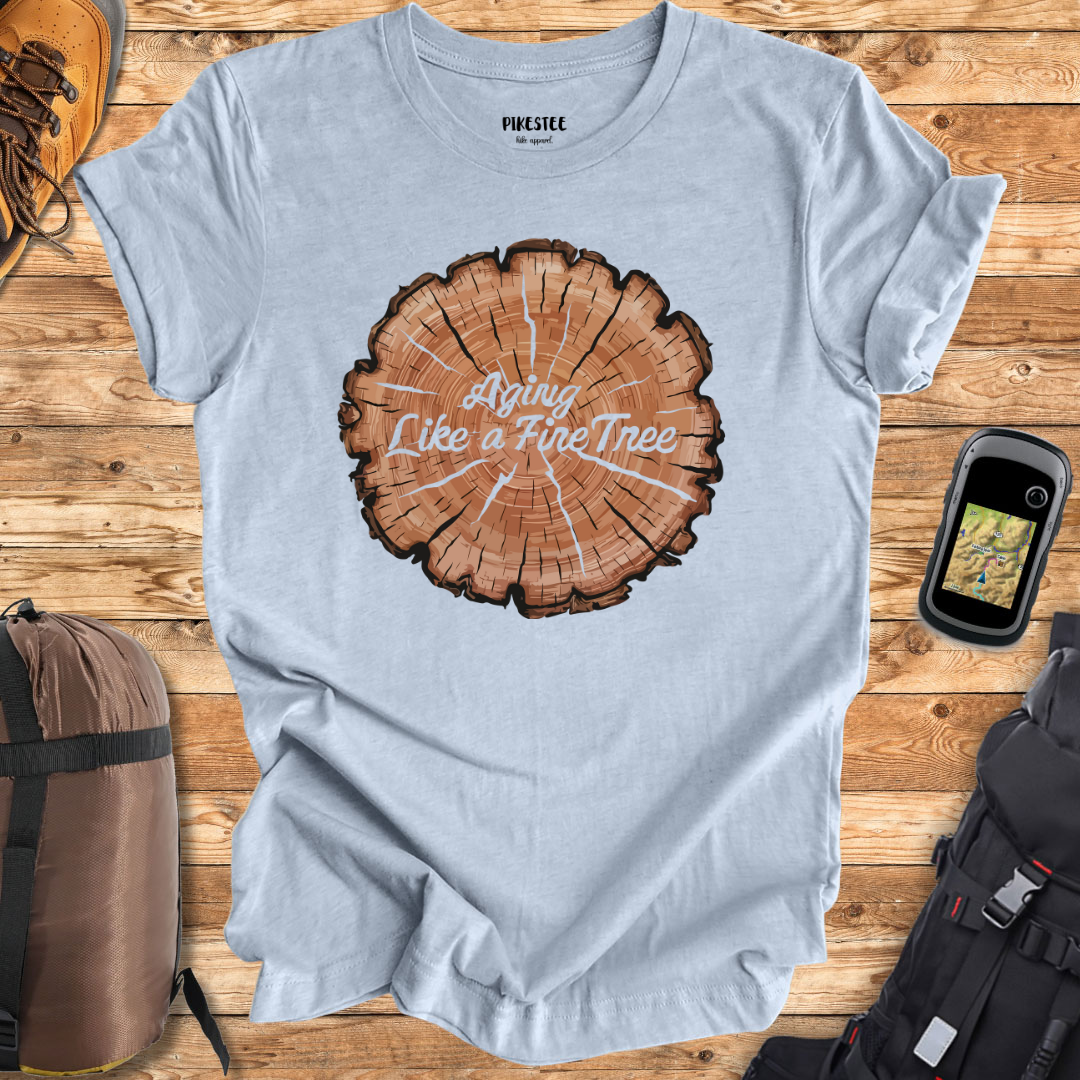 "Aging like A Fine Tree" graphic T-shirt