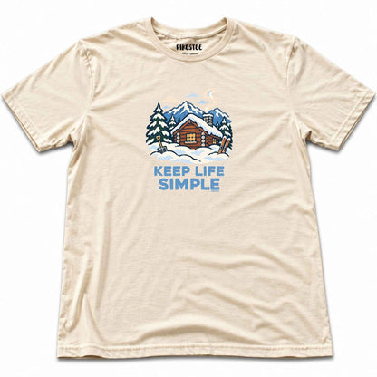 Keep Life Simple T-shirt - Natural