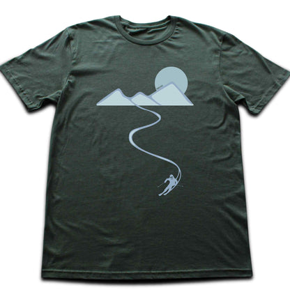 Ski Path Landscape T-shirt