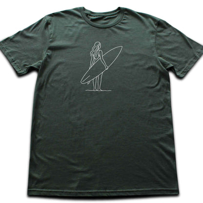 Surf Girl Minimalist T-shirt