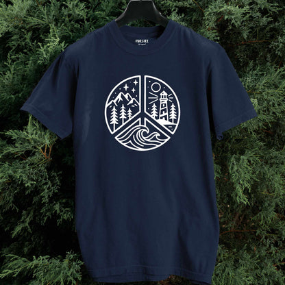Peace Sign Lighthouse T-shirt