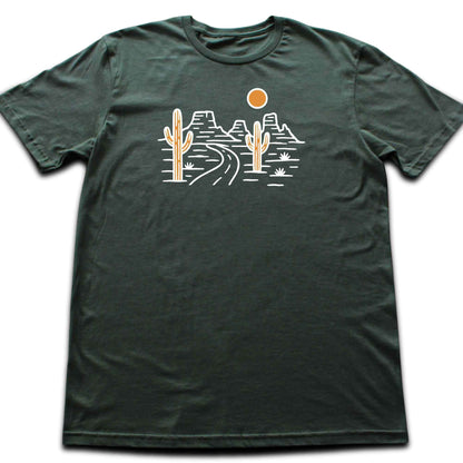 Canyon and Road Landscape T-shirt