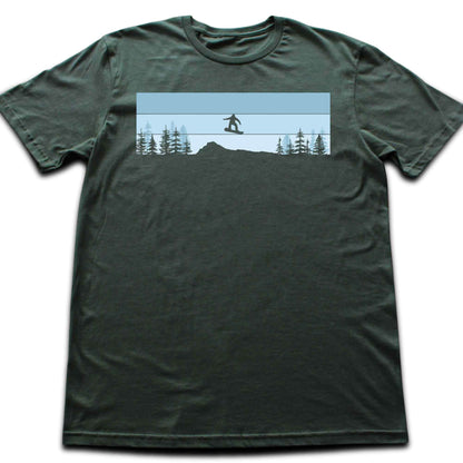 SnowBoard Mountain landscape T-shirt