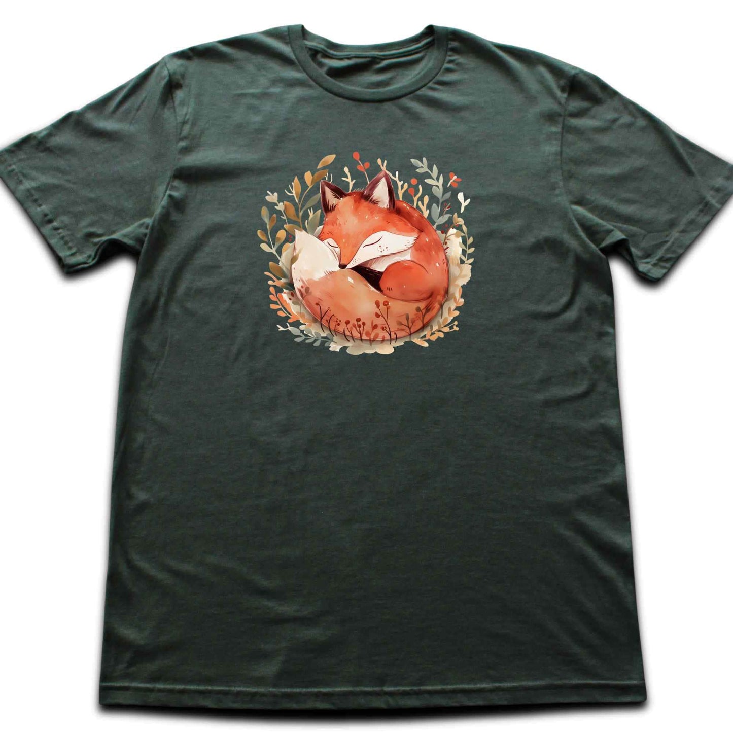 Sleeping Cute Fox Silhouette T-shirt