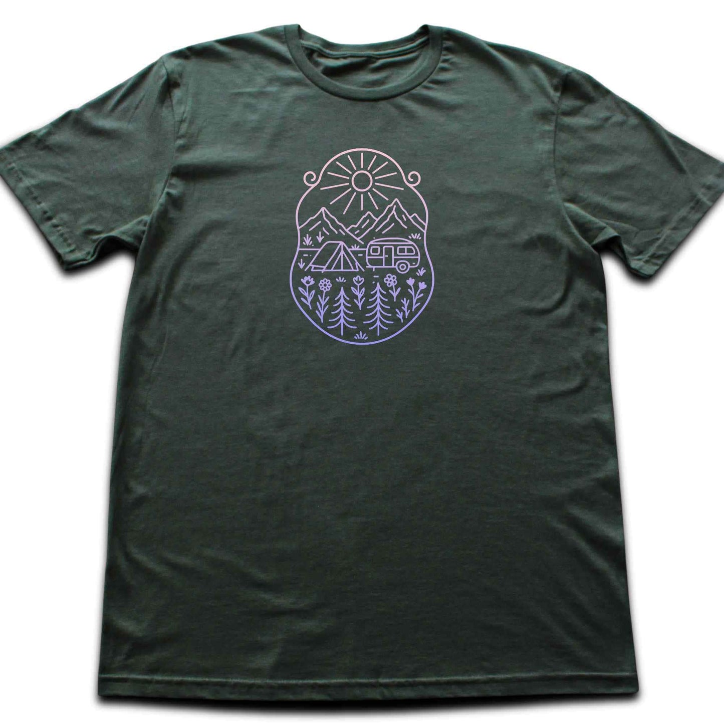 Caravan Window Landscape T-shirt