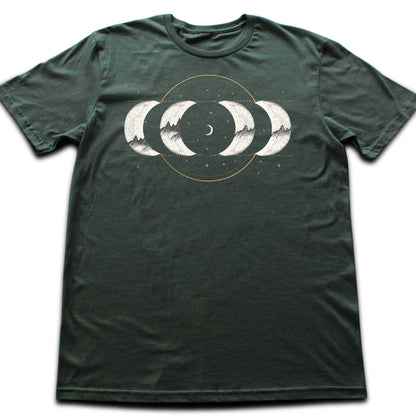 Moon Phase Mountains T-shirt