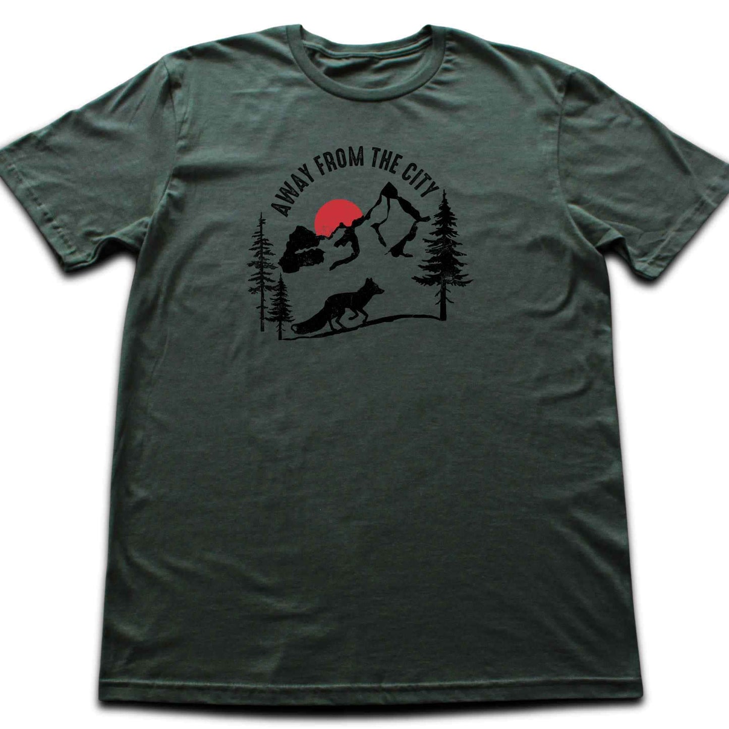 Away From The City Fox T-shirt