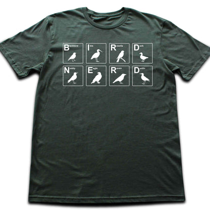 Bird Nerd Nomenclature T-shirt