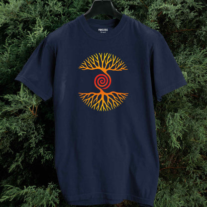 Tree and Roots Spiral T-shirt