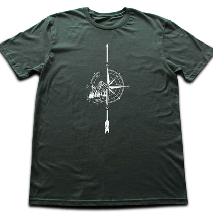 Arrow Compass and mountain T-shirt