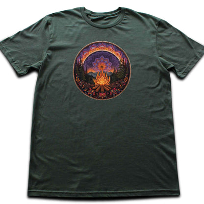 Mandala Campfire Landscape T-shirt