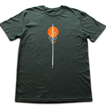 Minimal Lonely Tree T-shirt