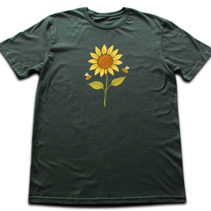 Sunflower And Bees T-shirt