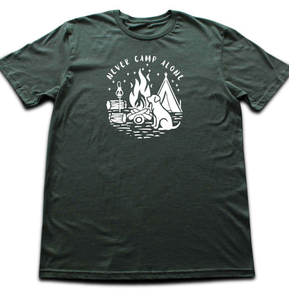 Never Camp Alone Silhouette T-shirt