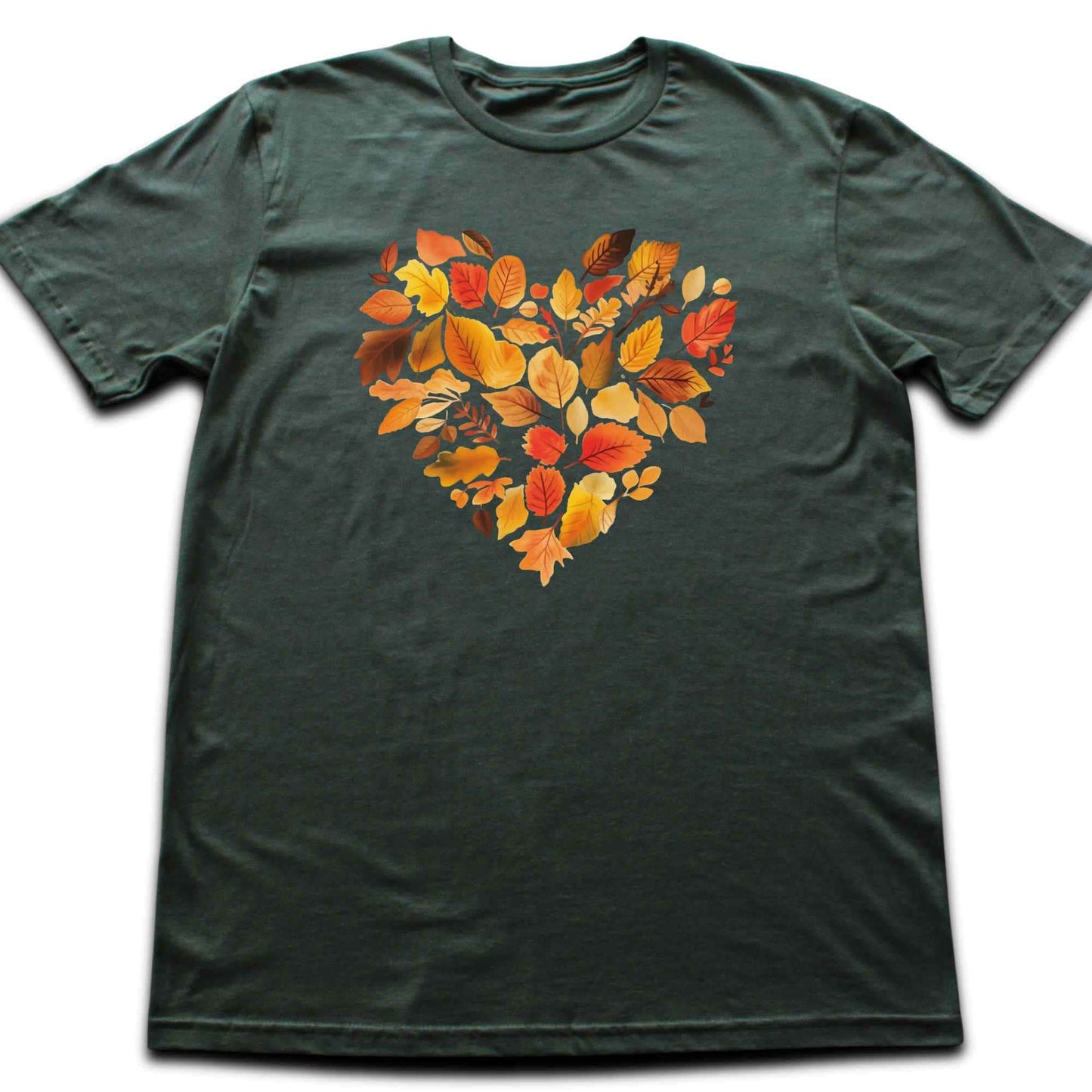 Autumn Leaves Heart T-shirt