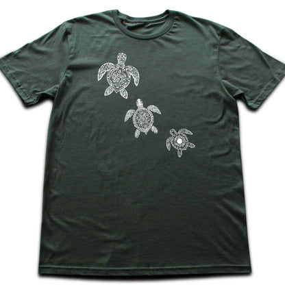 Three Turtle Mandala T-shirt