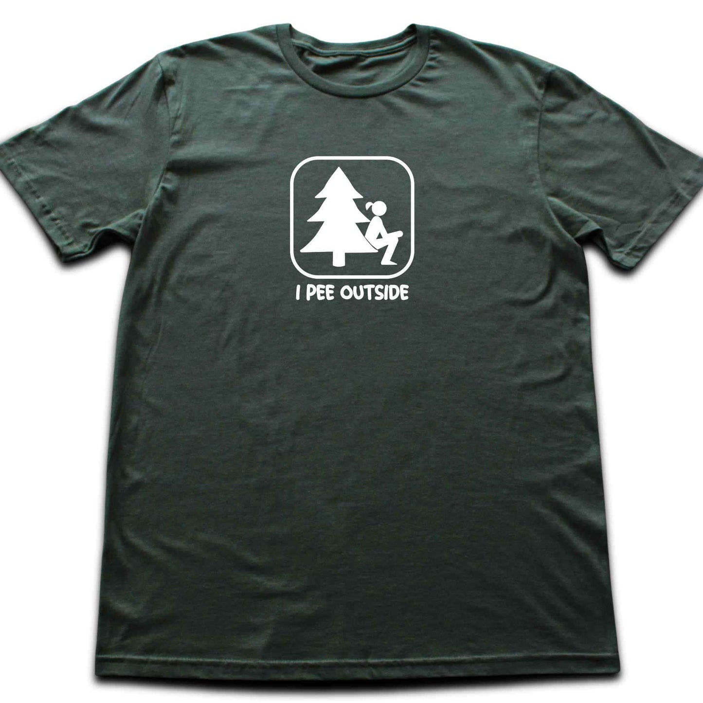 "I Pee Outside, Girls" graphic T-shirt