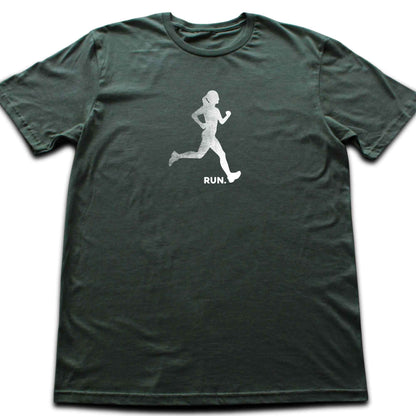 Run, Girl Silhouette T-shirt