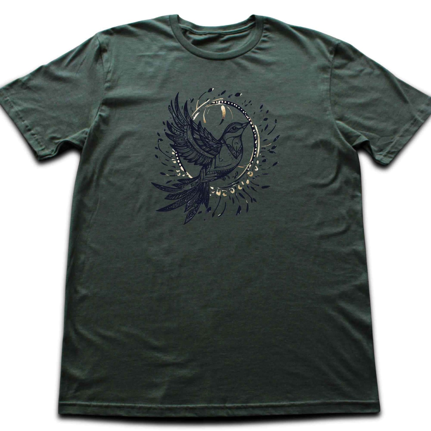 Floral Bird Mandala T-shirt