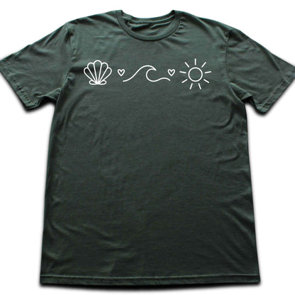 Shell, Wave and Sun T-shirt