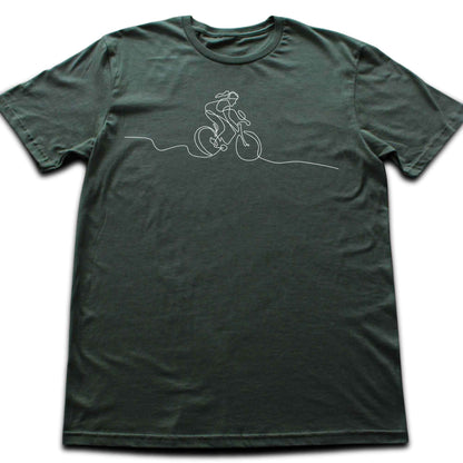 Mountain Bike Line Art (woman) T-shirt