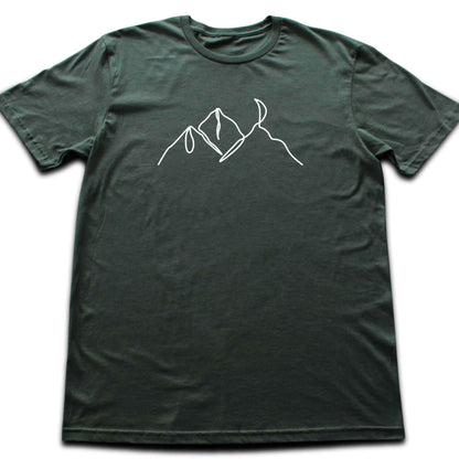 Line Art Montains T-shirt