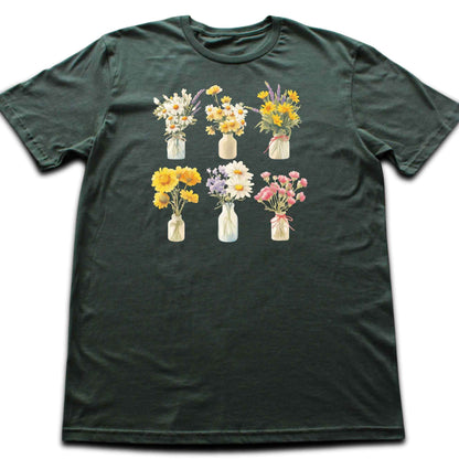 Flowers Bottles T-shirt