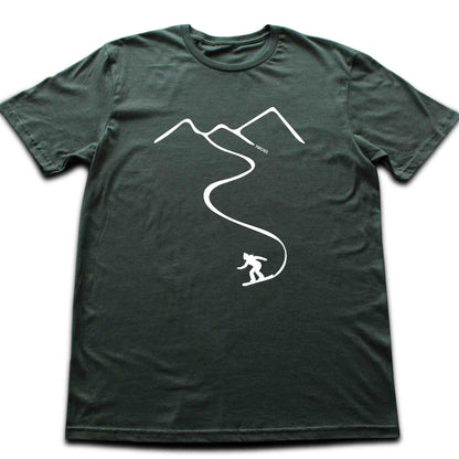 Snowboard Path Girl T-shirt