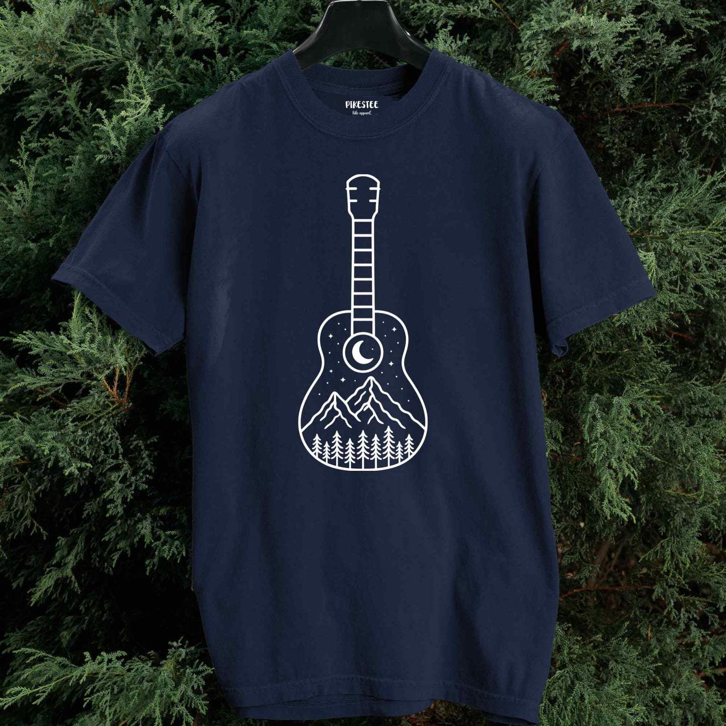 Minimalist Guitar Landscape T-shirt