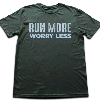 Run More Worry Less Typo T-shirt