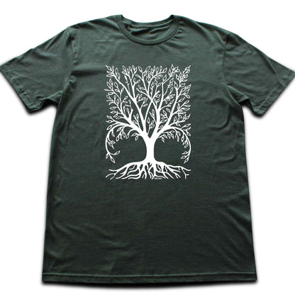 Squared Tree and Roots T-shirt