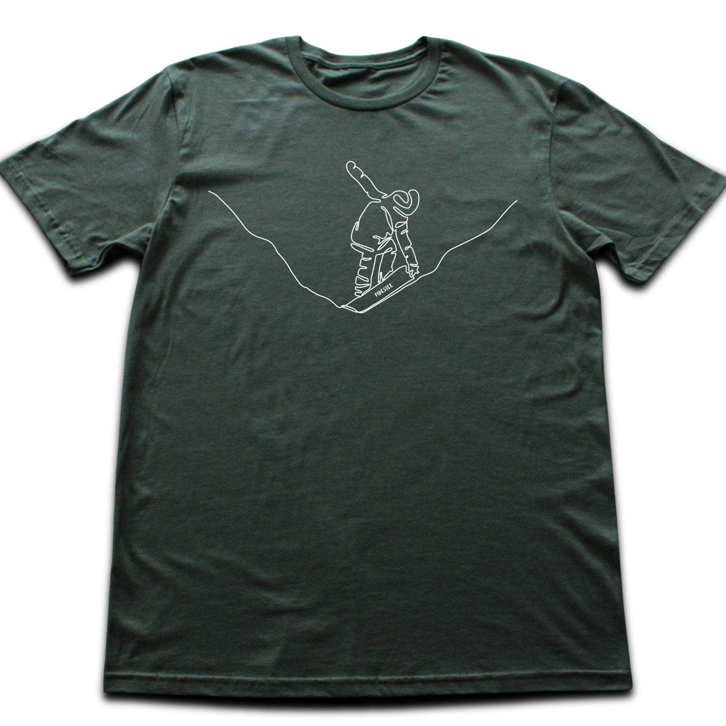 Snowboard Grab Line Art T-shirt