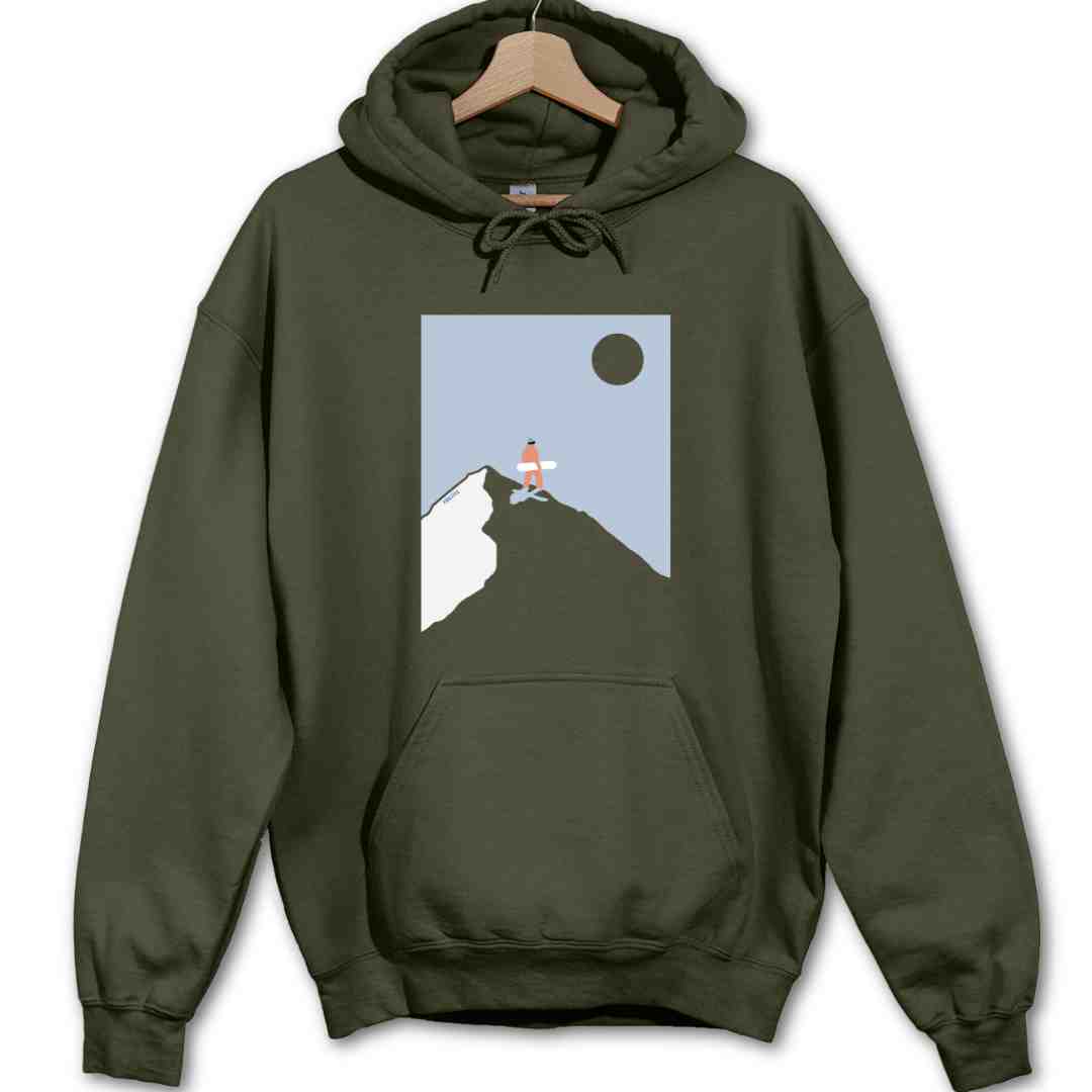Snowboard On Top Hoodie