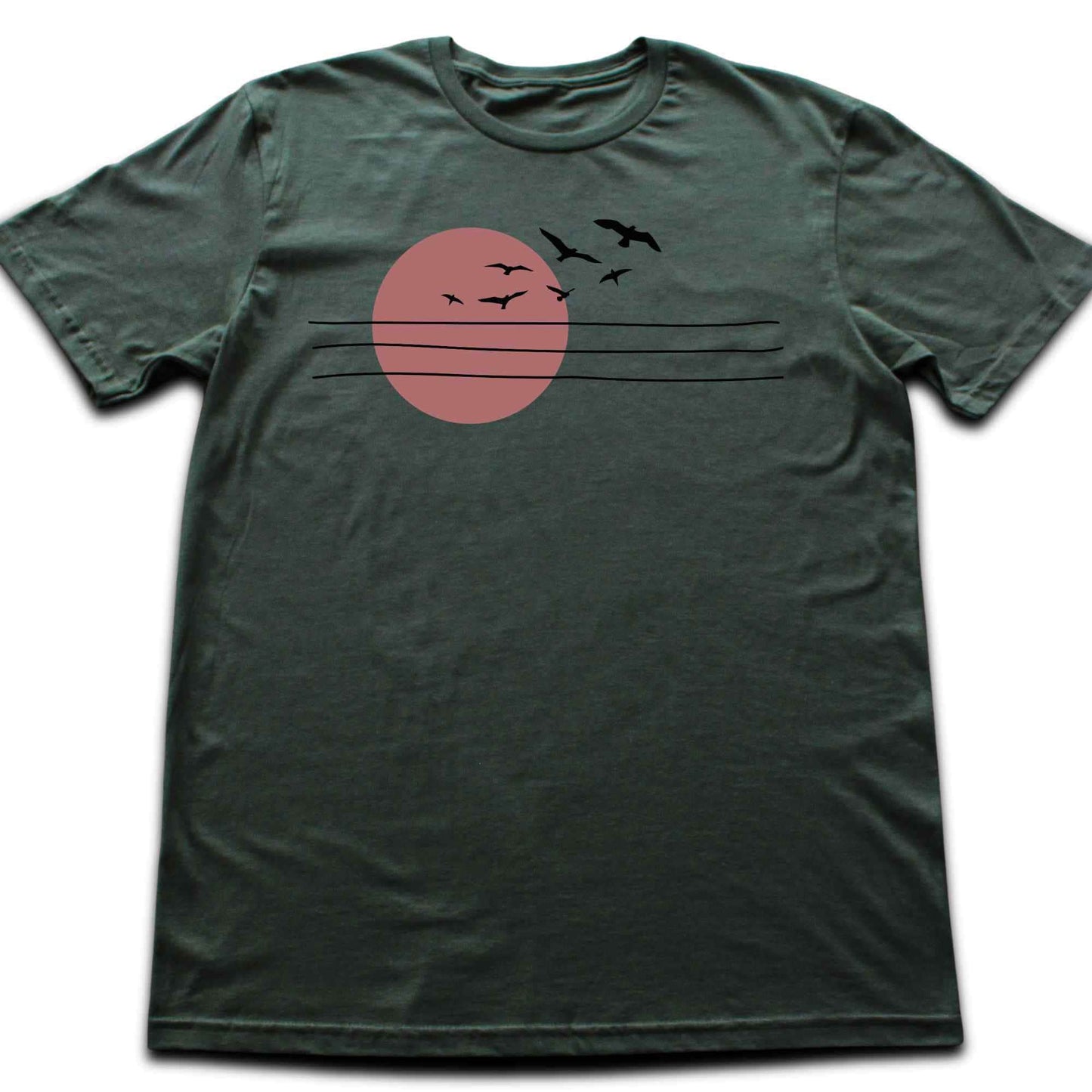 Power Lines And Sun T-shirt