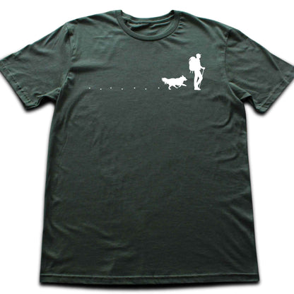 Hiker and Dog Path (man) T-shirt