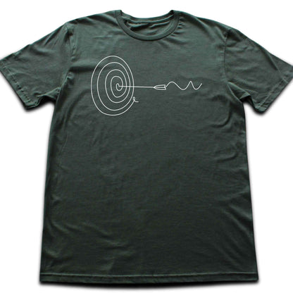 Target and Arrow Line Art T-shirt