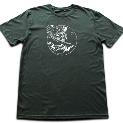 Snowboarder Round T-shirt