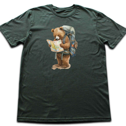 Bear Reading a Map T-shirt