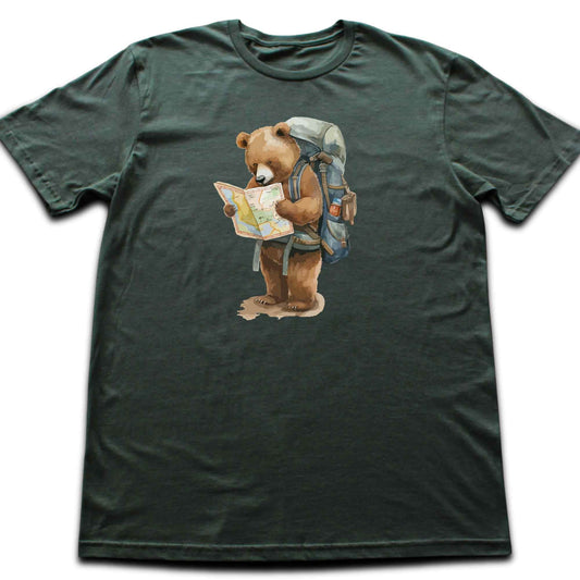 Bear Reading a Map T-shirt