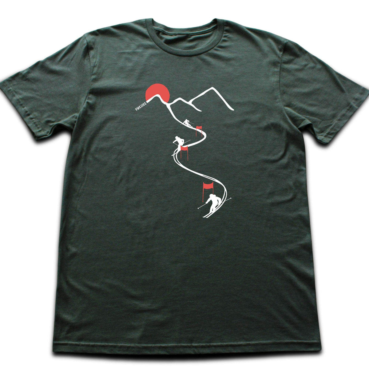 Ski Path Flags T-shirt