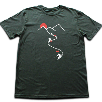 Ski Path Flags T-shirt