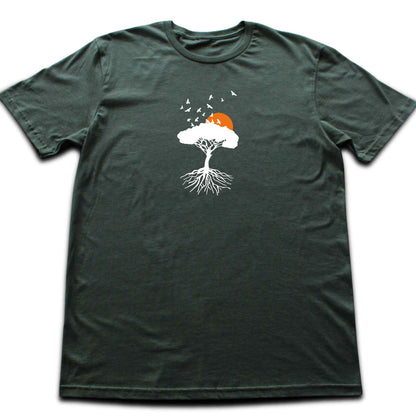 Flying Birds Tree T-shirt