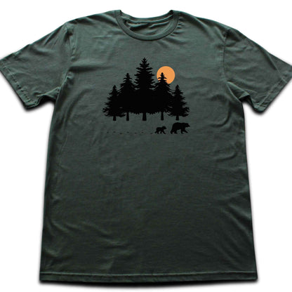 Forest, Bear Family Path T-shirt