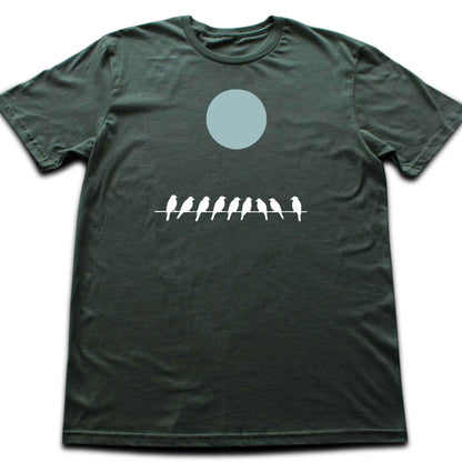 Birds On Power Line T-shirt