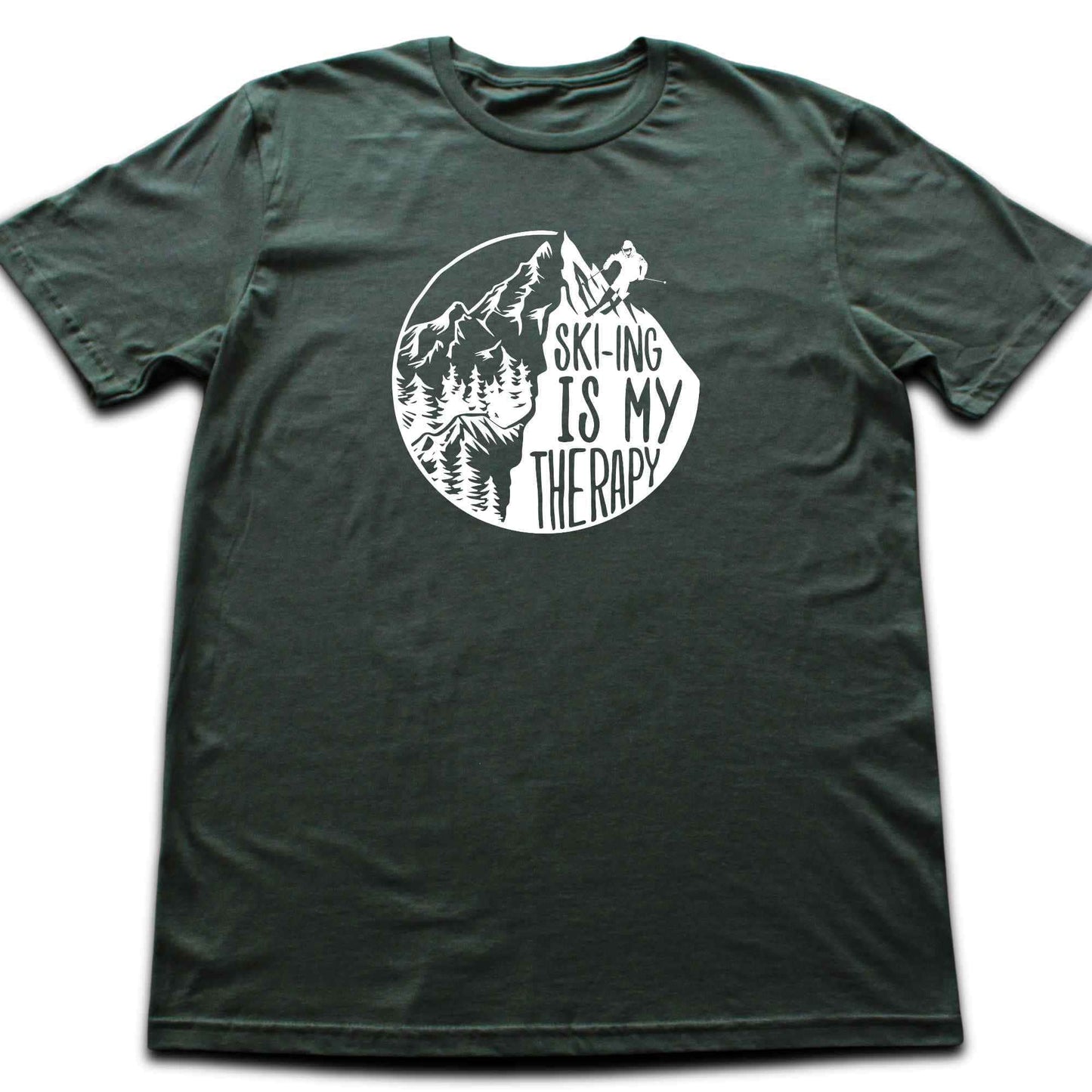 Skiing Is My Therapy T-shirt